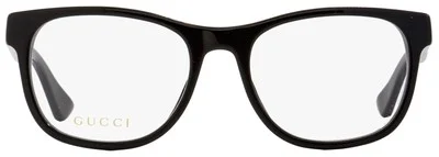 Gucci GG0004O 001 Eyeglasses Frames Black Full Rim 53-19-145 NEW 2
