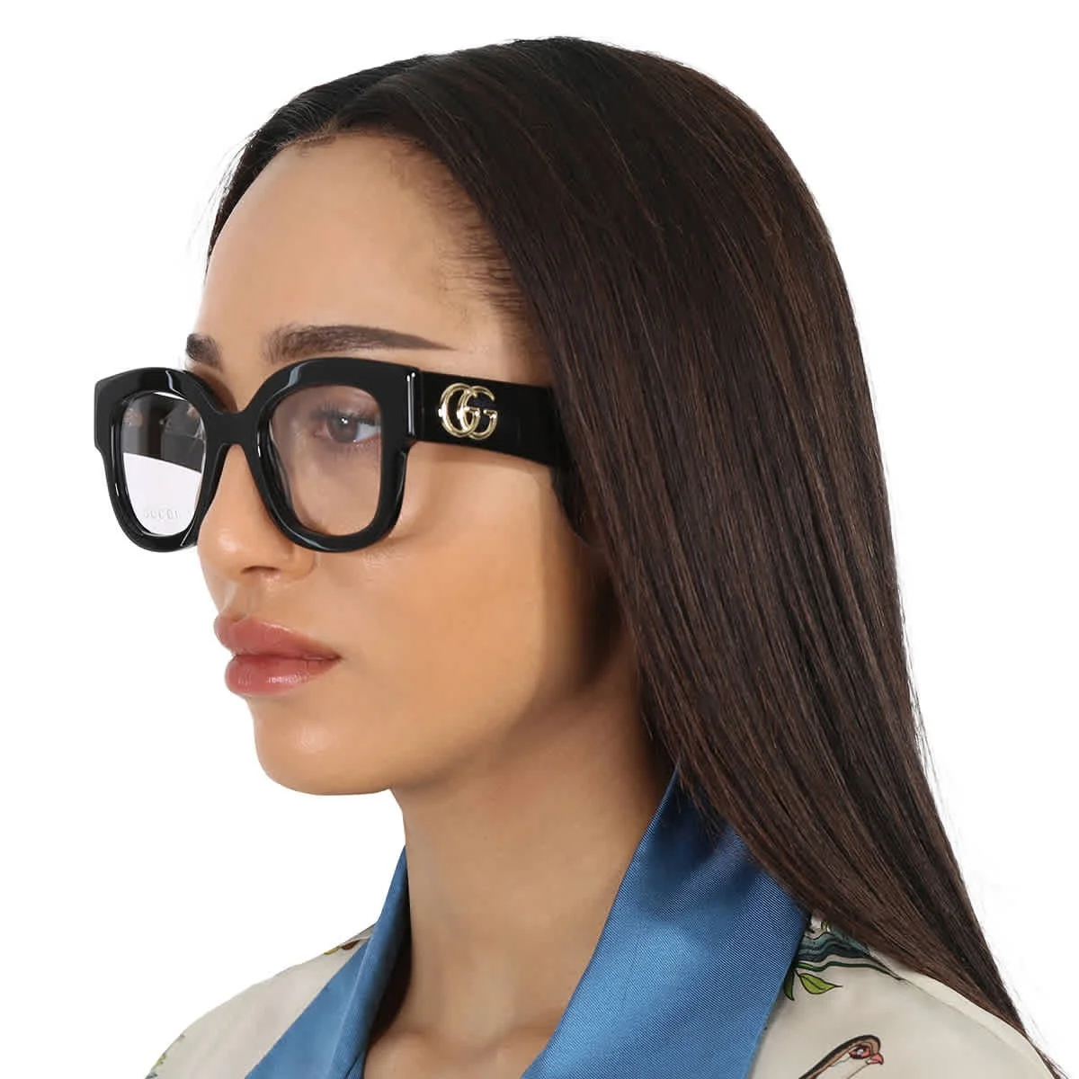 GUCCI GG1504O 007 Green Gold Unisex 56 mm Large Eyeglasses 3