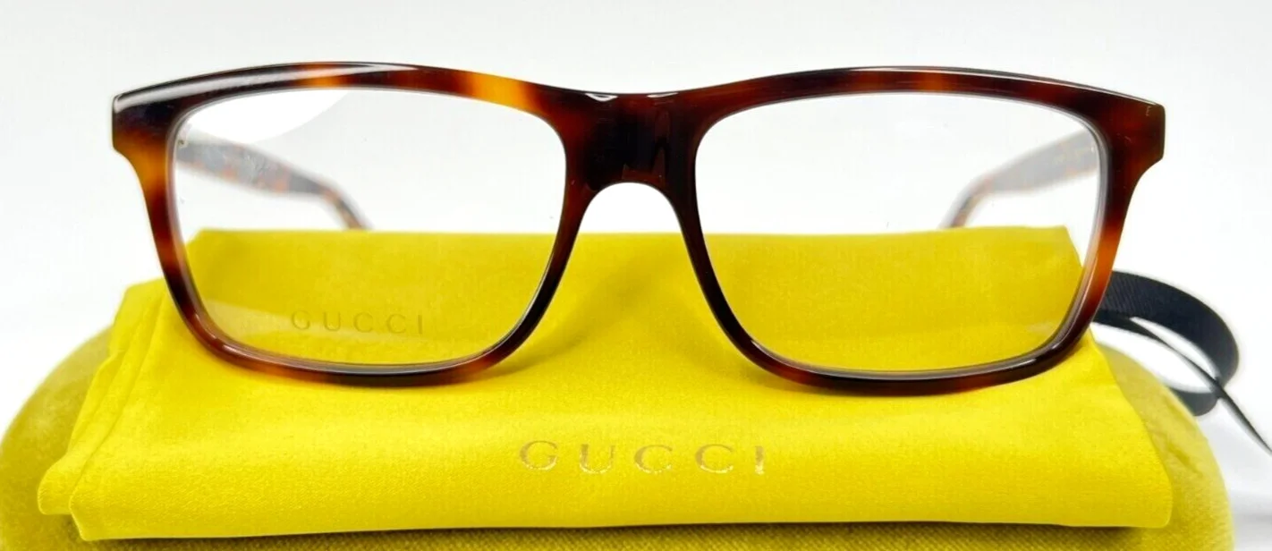 GUCCI GG1573O 003 Matte Green Unisex Large 55 mm Eyeglasses 3