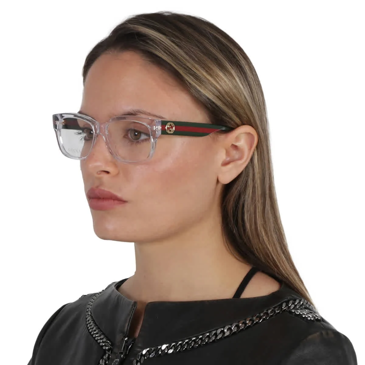 GUCCI GG1573O 003 Matte Green Unisex Large 55 mm Eyeglasses 4